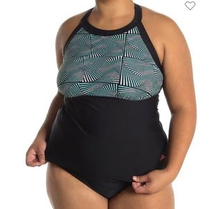 Adidas Plus Size Vortex V-Back Tankini Top